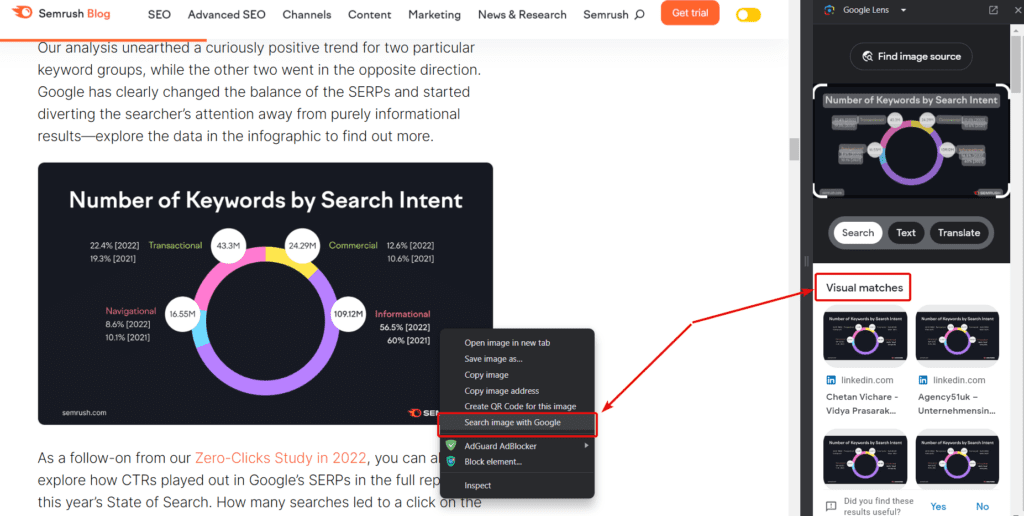 Try reverse image search to find backlink opportunities.